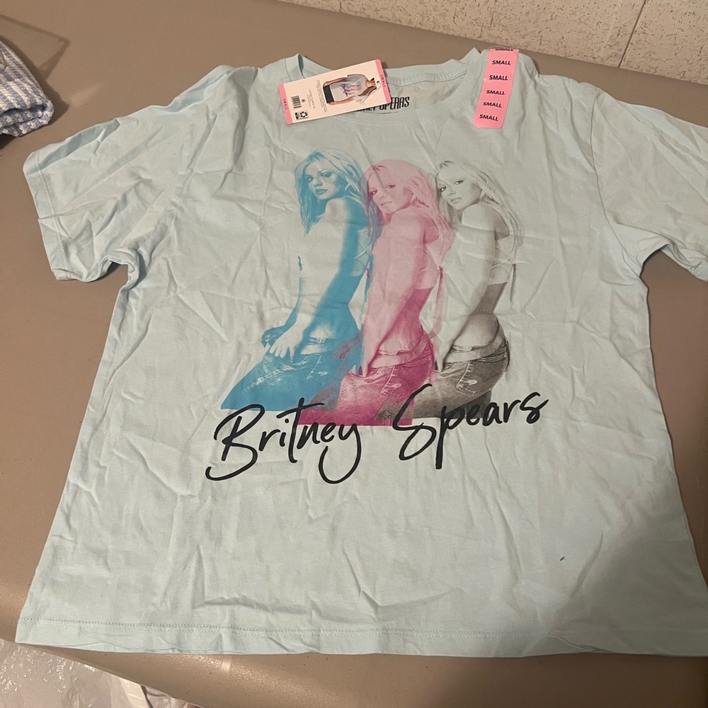 Britney Spears Women's Graphic Tee - Light Blue
